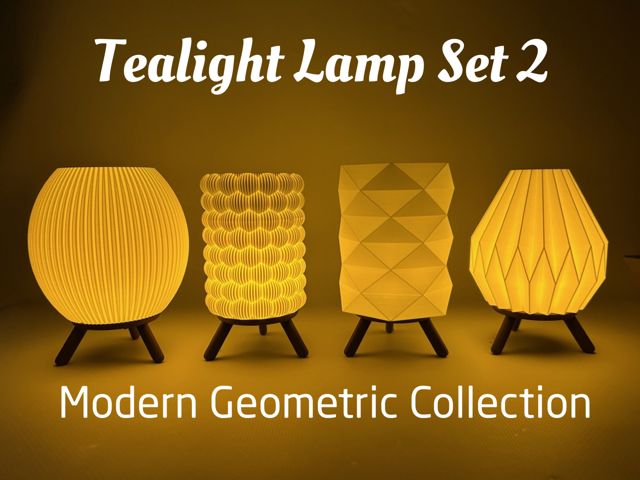 Luminaria mesa tealight conjunto 2
