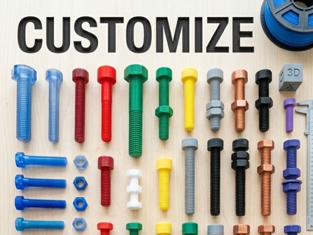 Customizable bolt, nut & washer m3–m24 left/right