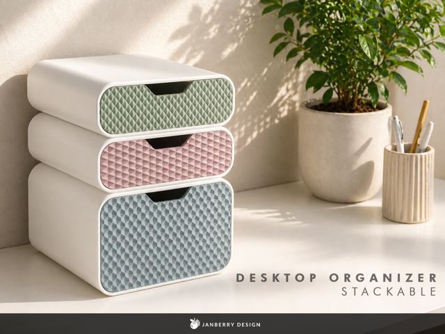 Organizador stackable desktop – clean & modular